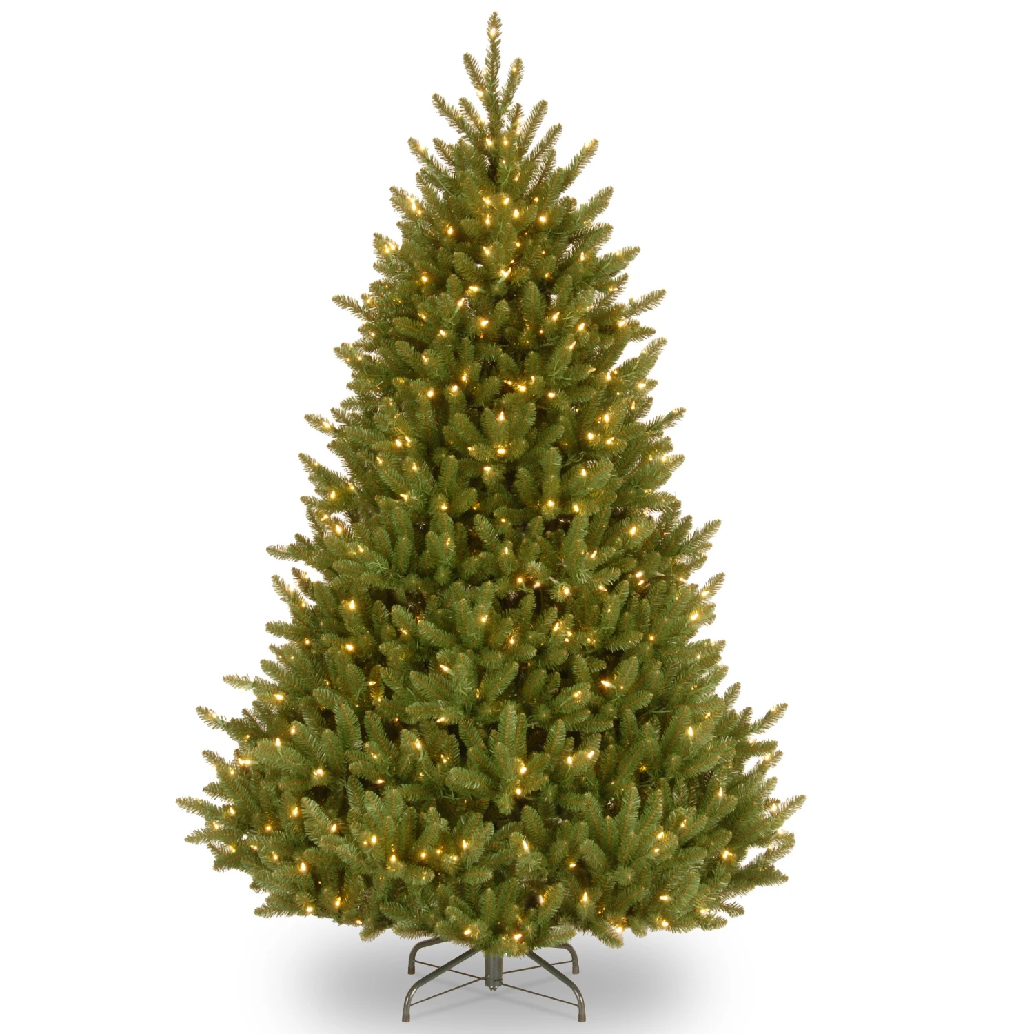 National Tree Company Pre-Lit Artificial Medium Christmas Tree, Green, Natural Fraser Fir, White Lights, Includes Stand, 6.5 Feet 3 National Tree Company Pre-Lit Artificial Medium Christmas Tree, Green, Natural Fraser Fir, White Lights, Includes Stand, 6.5 Feet