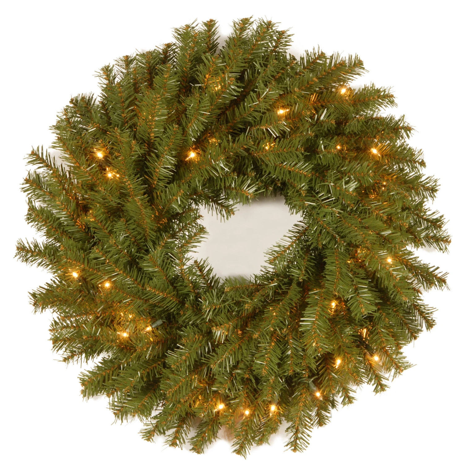 National Tree Company Pre-Lit Artificial Christmas Wreath, Green, Norwood Fir, White Lights, Christmas Collection, 42 Inches 3 National Tree Company Pre-Lit Artificial Christmas Wreath, Green, Norwood Fir, White Lights, Christmas Collection, 42 Inches