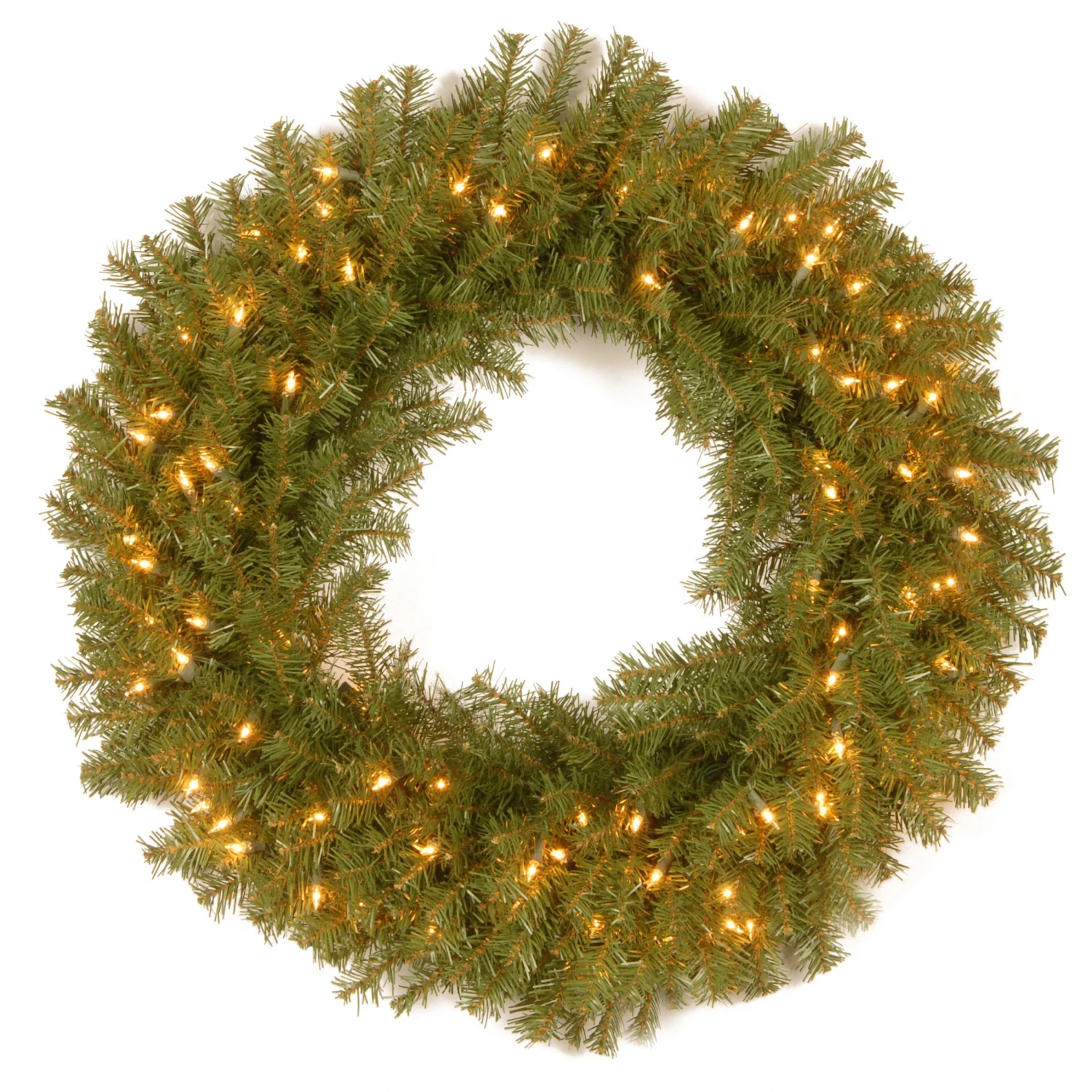 National Tree Company Pre-Lit Artificial Christmas Wreath, Green, Norwood Fir, Dual Color LED Lights, Christmas Collection, 36 Inches 3 National Tree Company Pre-Lit Artificial Christmas Wreath, Green, Norwood Fir, Dual Color LED Lights, Christmas Collection, 36 Inches