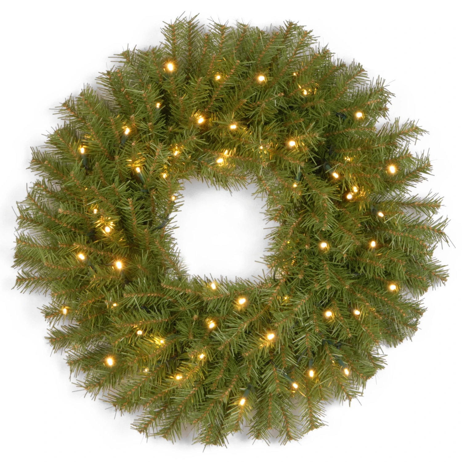 National Tree Company, Pre-Lit Artificial Christmas Wreath, Norwood Fir With Twinkly LED Lights, Plug In, 24 In 3 National Tree Company, Pre-Lit Artificial Christmas Wreath, Norwood Fir With Twinkly LED Lights, Plug In, 24 In