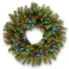 National Tree Company Pre-Lit Artificial Christmas Wreath, Green, Norwood Fir, Multicolor Lights, Christmas Collection, 24 Inches 2 National Tree Company Pre-Lit Artificial Christmas Wreath, Green, Norwood Fir, Multicolor Lights, Christmas Collection, 24 Inches -National Tree Company NF3 309 24W B