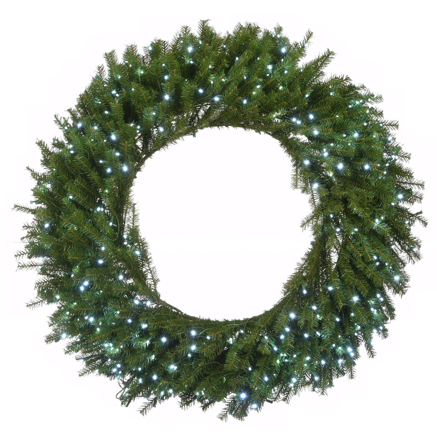 National Tree Company 48" Memory-Shape® Norwood Fir Wreath With White LED Lights 3 National Tree Company 48" Memory-Shape® Norwood Fir Wreath With White LED Lights
