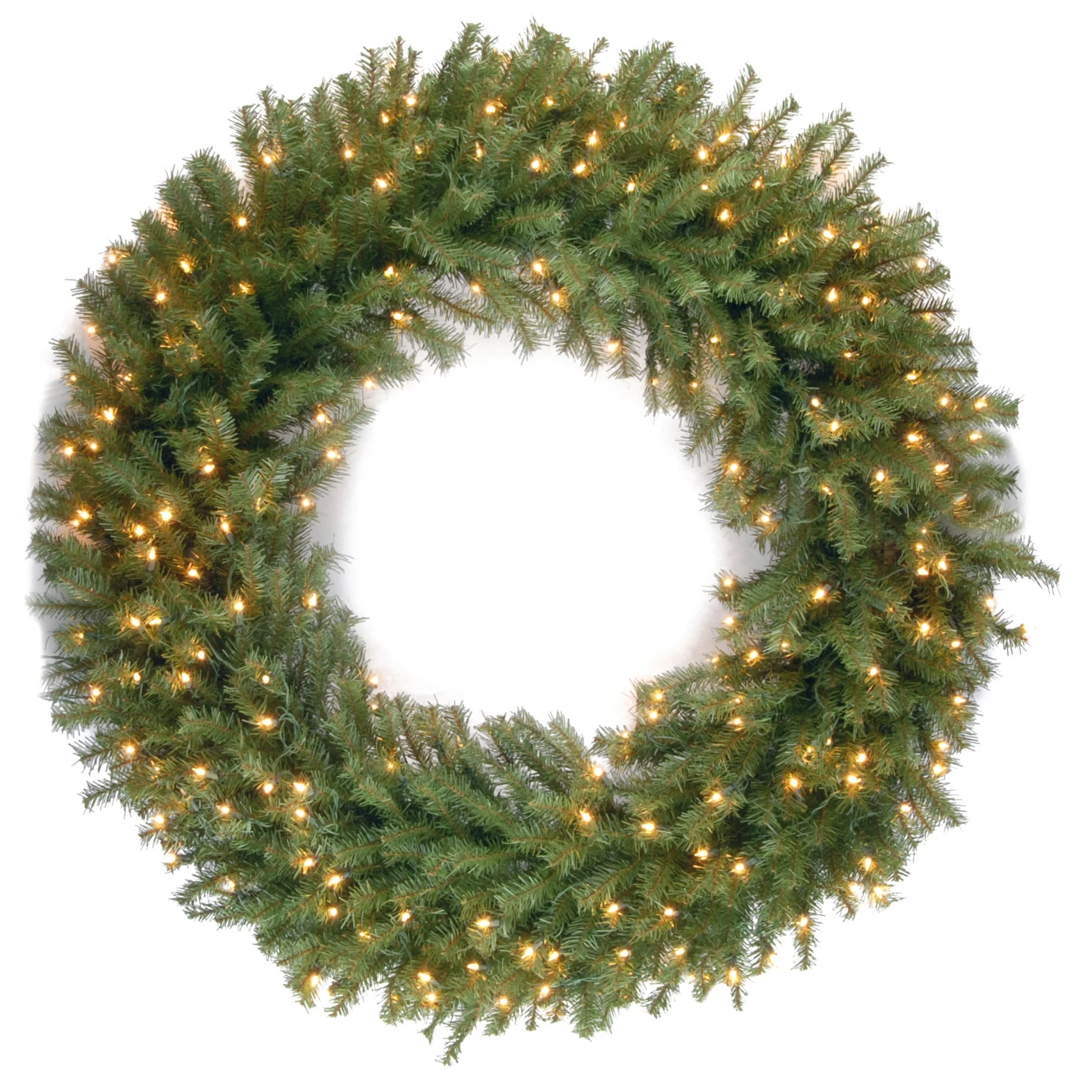 National Tree Company Pre-Lit Artificial Christmas Wreath, Green, Norwood Fir, White Lights, Christmas Collection, 48 Inches 3 National Tree Company Pre-Lit Artificial Christmas Wreath, Green, Norwood Fir, White Lights, Christmas Collection, 48 Inches
