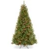 Pre-Lit Artificial Full Christmas Tree, Green, North Valley Spruce, Multicolor Lights, Includes Stand, 6.5 Feet -National Tree Company NRV7 301 65