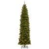 Pre-Lit Artificial Slim Christmas Tree, Green, North Valley Spruce, White Lights, Includes Stand, 9 Feet 1 Pre-Lit Artificial Slim Christmas Tree, Green, North Valley Spruce, White Lights, Includes Stand, 9 Feet -National Tree Company NRV7 358 90