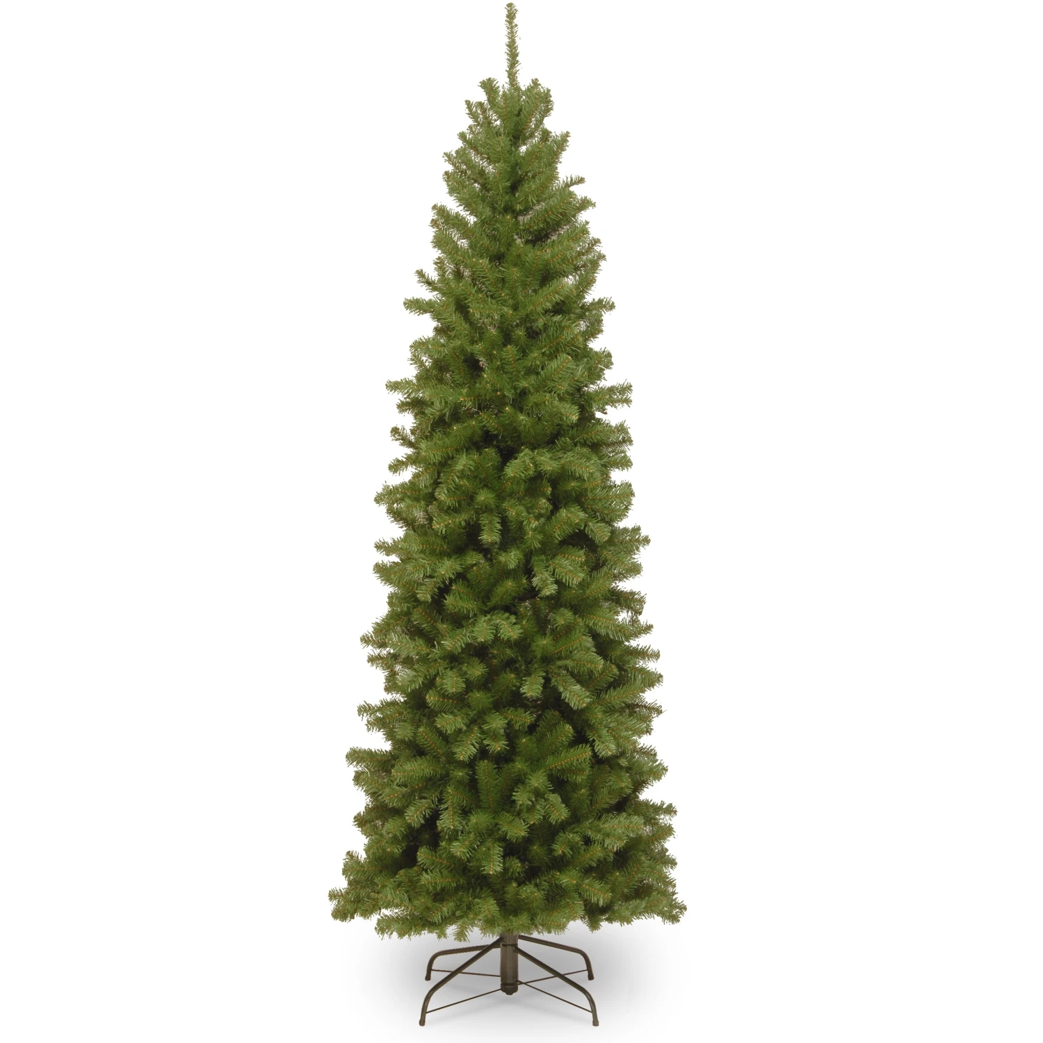 Artificial Slim Christmas Tree, Green, North Valley Spruce, Includes Stand, 6.5 Feet 3 Artificial Slim Christmas Tree, Green, North Valley Spruce, Includes Stand, 6.5 Feet