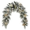 National Tree Company 6 Ft Frosted Colonial Fir Mantle Swag 1 National Tree Company 6 Ft Frosted Colonial Fir Mantle Swag -National Tree Company PECO8 865 6MS
