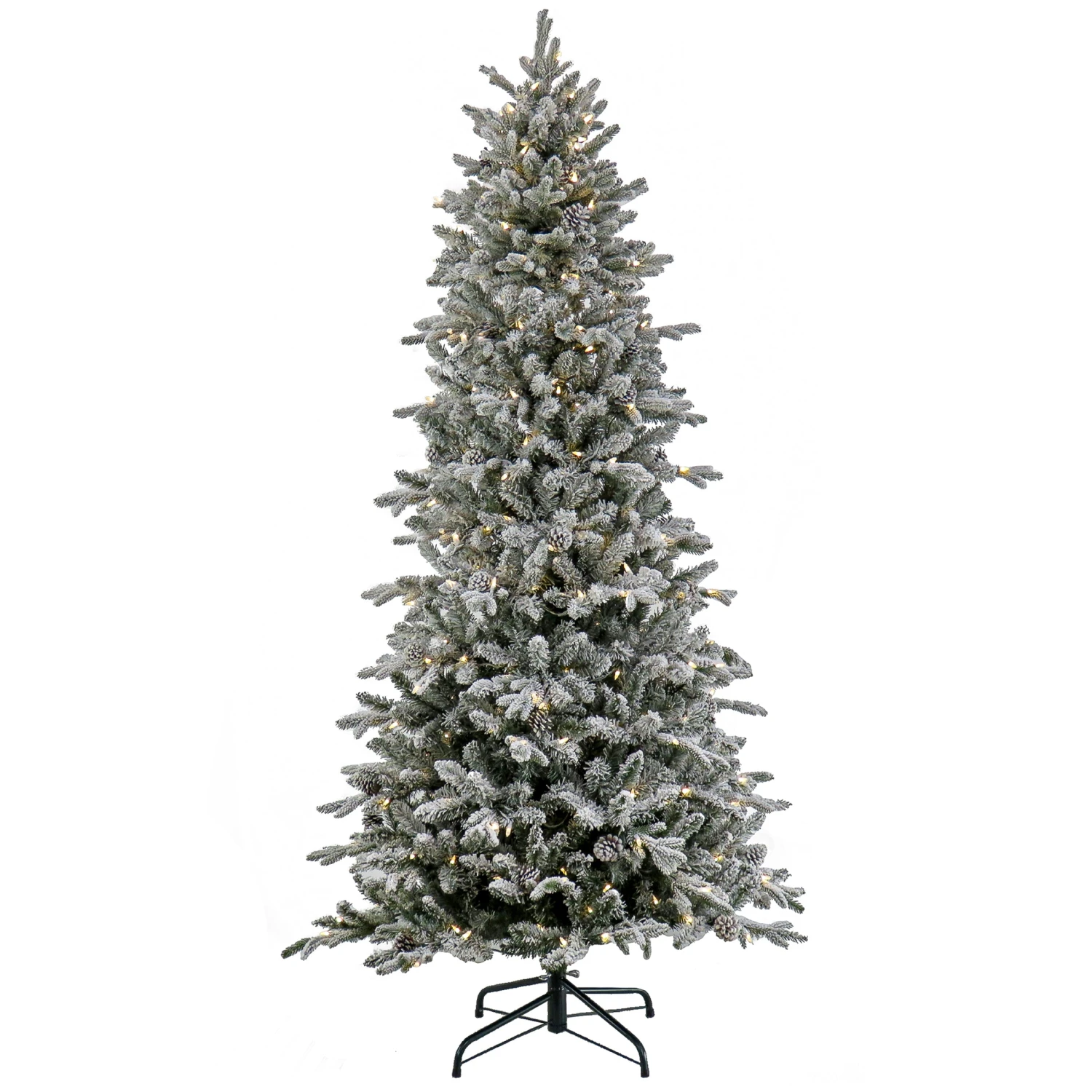 National Tree Company 7 Ft Pre-Lit Snowy Calton Pine Tree With LED Lights 3 National Tree Company 7 Ft Pre-Lit Snowy Calton Pine Tree With LED Lights