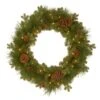 National Tree Company Pre-Lit Artificial Christmas Wreath, Green, Eastwood Spruce, White Lights, Decorated With Pine Cones, Christmas Collection, 24 Inches 2 National Tree Company Pre-Lit Artificial Christmas Wreath, Green, Eastwood Spruce, White Lights, Decorated With Pine Cones, Christmas Collection, 24 Inches -National Tree Company PEEW3 300 24WB1