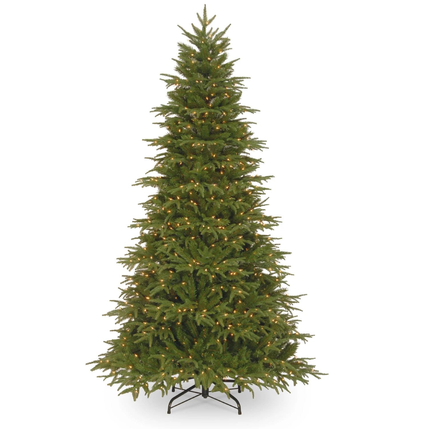 National Tree Company Pre-Lit 'Feel Real' Artificial Full Christmas Tree, Green, Northern Frasier Fir, White Lights, Includes Stand, 6.5 Feet 3 National Tree Company Pre-Lit 'Feel Real' Artificial Full Christmas Tree, Green, Northern Frasier Fir, White Lights, Includes Stand, 6.5 Feet