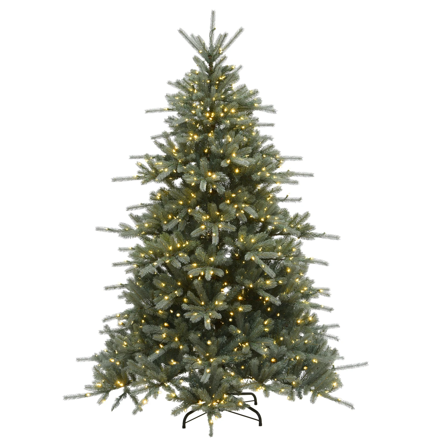 National Tree Company Pre-Lit 'Feel Real' Artificial Christmas Tree, Ponderosa Fir, Blue, Dual Color LED Lights, Includes Stand, 7.5 Feet 3 National Tree Company Pre-Lit 'Feel Real' Artificial Christmas Tree, Ponderosa Fir, Blue, Dual Color LED Lights, Includes Stand, 7.5 Feet