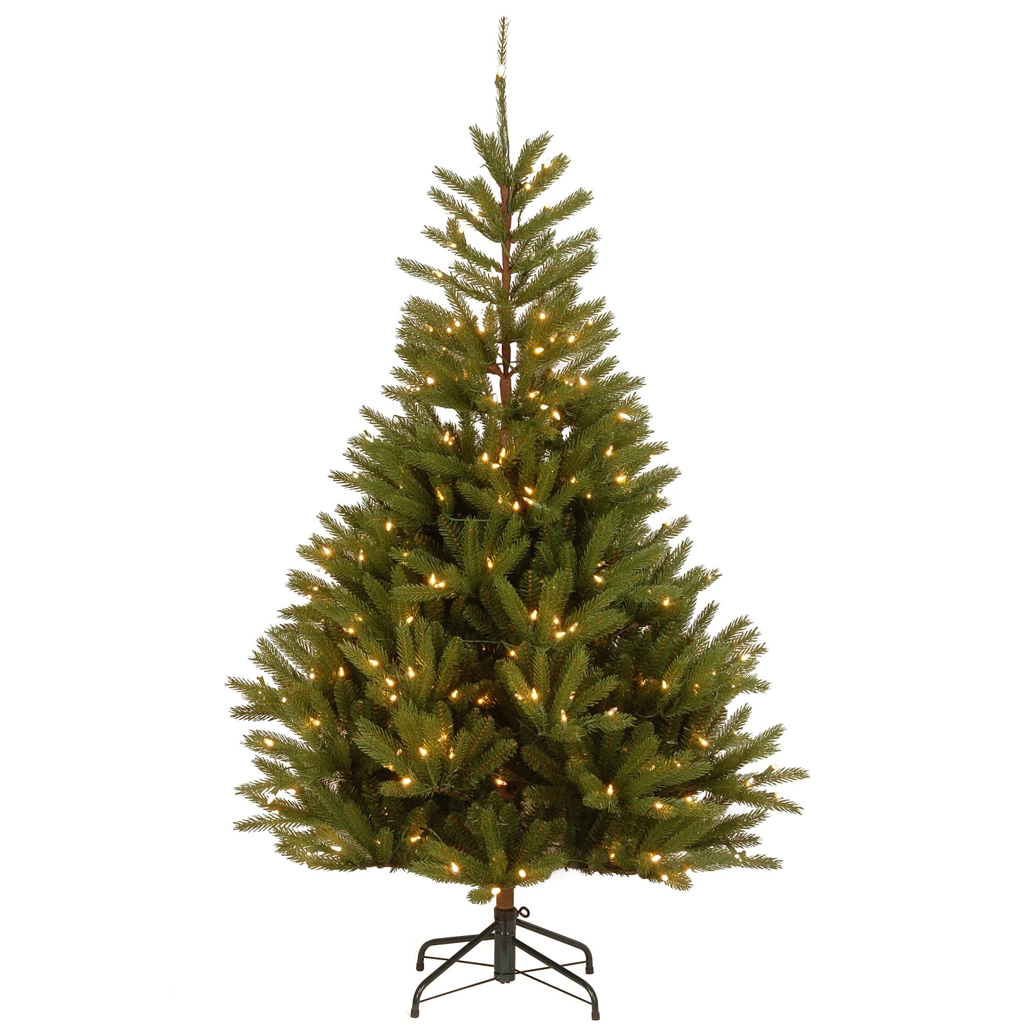National Tree Company Pre-Lit 'Feel Real' Artificial Christmas Tree, Topeka Spruce, Green, White Lights, Includes Stand, 7.5 Feet 3 National Tree Company Pre-Lit 'Feel Real' Artificial Christmas Tree, Topeka Spruce, Green, White Lights, Includes Stand, 7.5 Feet