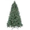 National Tree Company 7.5ft Pre-lit Artificial Feel Real® Wellesley Fir Hinged Tree With Powerconnect, 850 Warm White LED Lights- UL -National Tree Company PEWEL7 W07 75