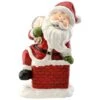 National Tree Company 14" Santa Climbing Into Chimney Figuerine -National Tree Company PG11 209436