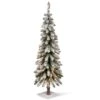 National Tree Company 4 Ft. Snowy Downswept Forestree With Clear Lights -National Tree Company QFTDF3 40LO