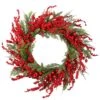 National Tree Company 24" Cedar And Berry Wreath -National Tree Company RAC BEX231W 1