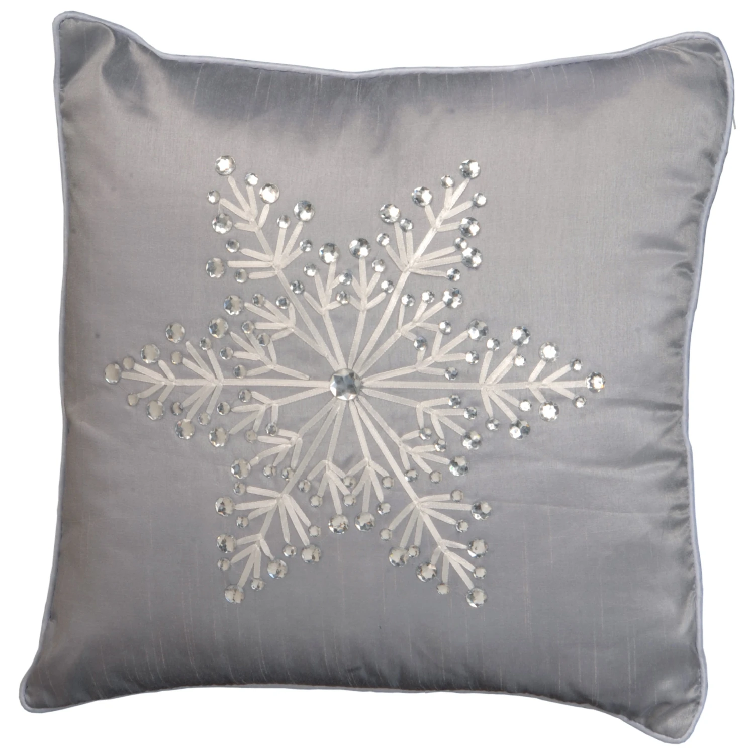 National Tree Company 16in Snowflake Pillow 3 National Tree Company 16in Snowflake Pillow