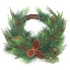 National Tree Company Artificial Mixed Bristle Branch Pine Christmas Wreath, Decorated With Woven Branch Base, Light Green Cypress Tips And Pinecones, 26 In 1 National Tree Company Artificial Mixed Bristle Branch Pine Christmas Wreath, Decorated With Woven Branch Base, Light Green Cypress Tips And Pinecones, 26 In -National Tree Company RAC DW061111A