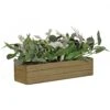 National Tree Company Rectangular Planter Box With Christmas Greenery, White Berries, 22 In -National Tree Company RAC KAD060925A 1