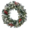 National Tree Company Pre-Lit Artificial Christmas Wreath, Green, Snowy Glacier Pine, White Lights, Decorated With Pine Cones, Berry Clusters, Frosted Branches, Christmas Collection, 30 Inches 2 National Tree Company Pre-Lit Artificial Christmas Wreath, Green, Snowy Glacier Pine, White Lights, Decorated With Pine Cones, Berry Clusters, Frosted Branches, Christmas Collection, 30 Inches -National Tree Company SGP 300 30W B1