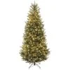 Pre-Lit Artificial Slim Christmas Tree, Green, Natural Fraser Fir, White Lights, Includes Stand, 7.5 Feet 2 Pre-Lit Artificial Slim Christmas Tree, Green, Natural Fraser Fir, White Lights, Includes Stand, 7.5 Feet -National Tree Company website images 2 0000s 0013s 0000 NAFFSLH1 75LO